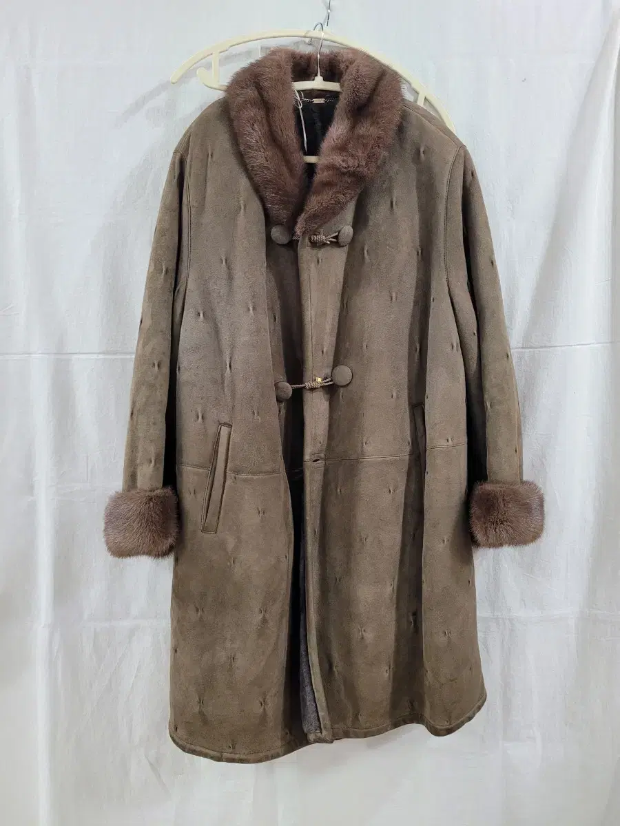 SHEARLING 양가죽 100 무스탕 코트 S